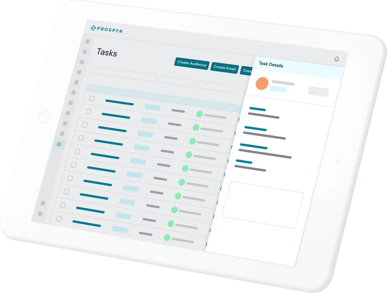 Task management — Prospyr screenshot